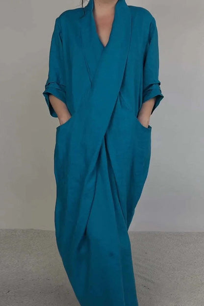 Robe Femme Confortable avec Poches pour Usage Quotidien