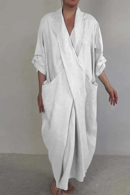 Robe Femme Confortable avec Poches pour Usage Quotidien