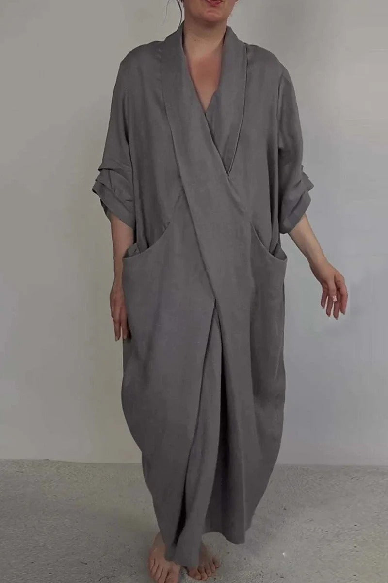 Robe Femme Confortable avec Poches pour Usage Quotidien