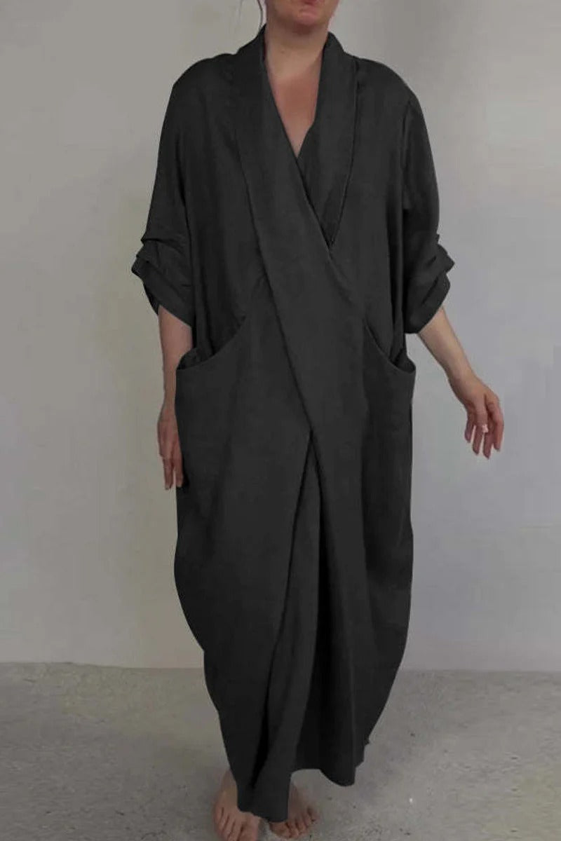 Robe Femme Confortable avec Poches pour Usage Quotidien
