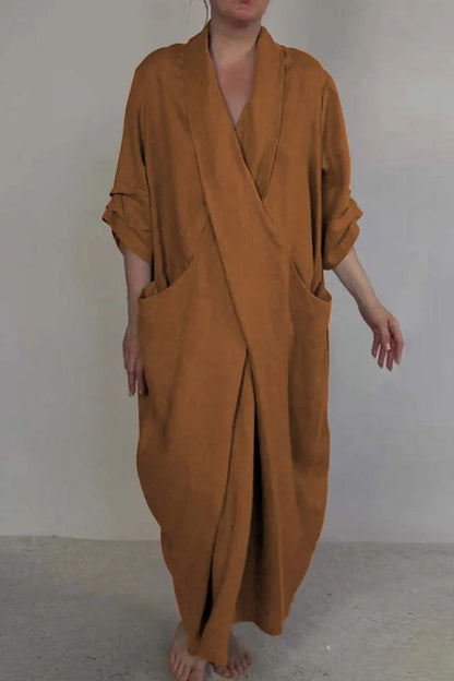 Robe Femme Confortable avec Poches pour Usage Quotidien