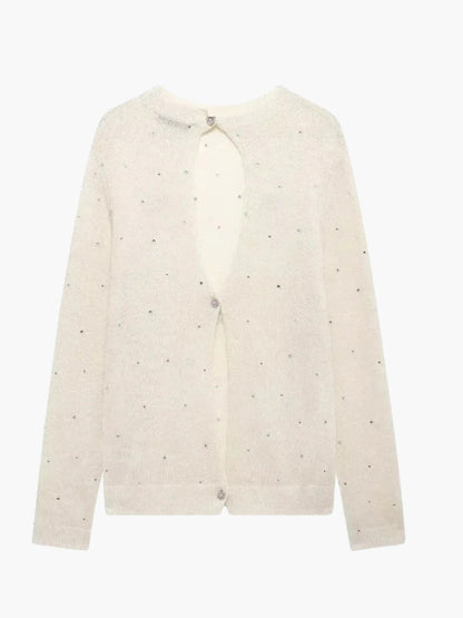 Cardigan Femme Tricoté Décontracté avec Boutons - BerlinGlamour