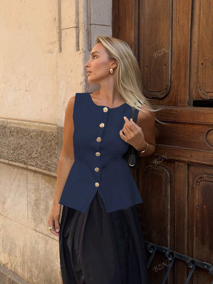 Vestes sans manches pour femme élégante et tendance
