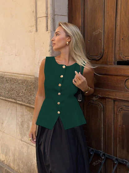 Vestes sans manches pour femme élégante et tendance