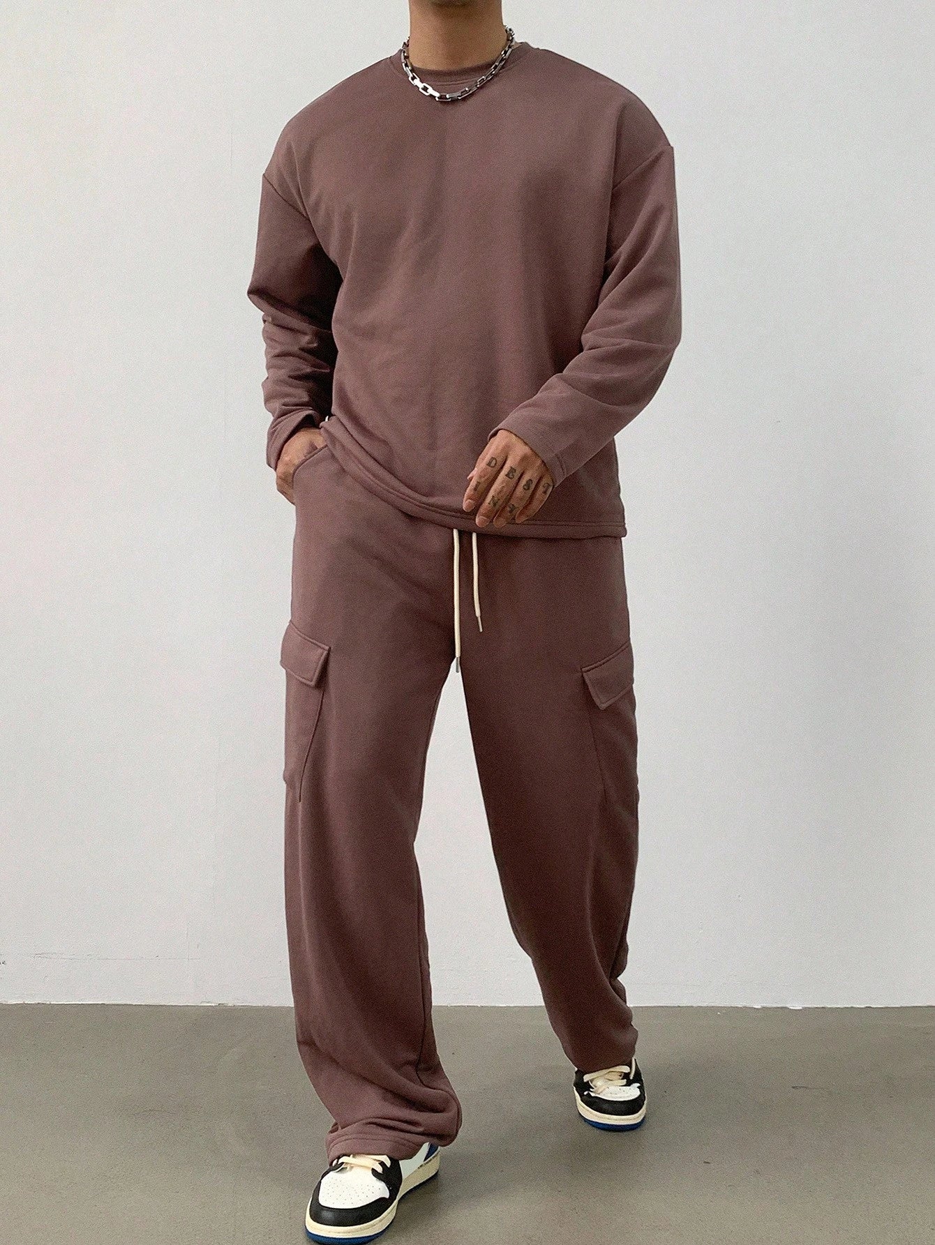 Costume Homme Manches Longues en Coton Chino