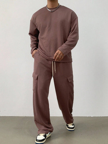 Costume Homme Manches Longues en Coton Chino