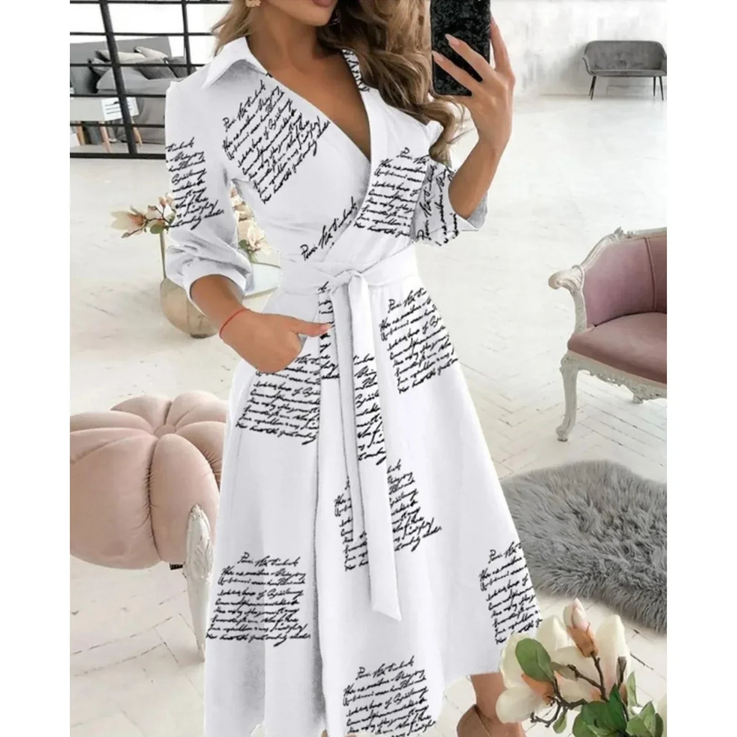 Robe Féminine Chic pour Femme Taille Parfaite