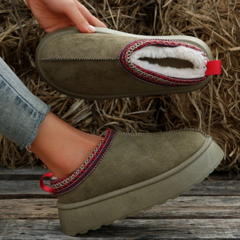 Pantoufles Femmes Confortables et Écolos en Cuir Souple