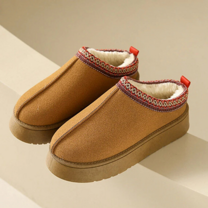 Pantoufles Femmes Confortables et Écolos en Cuir Souple
