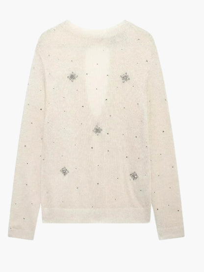 Cardigan Femme Tricoté Décontracté avec Boutons