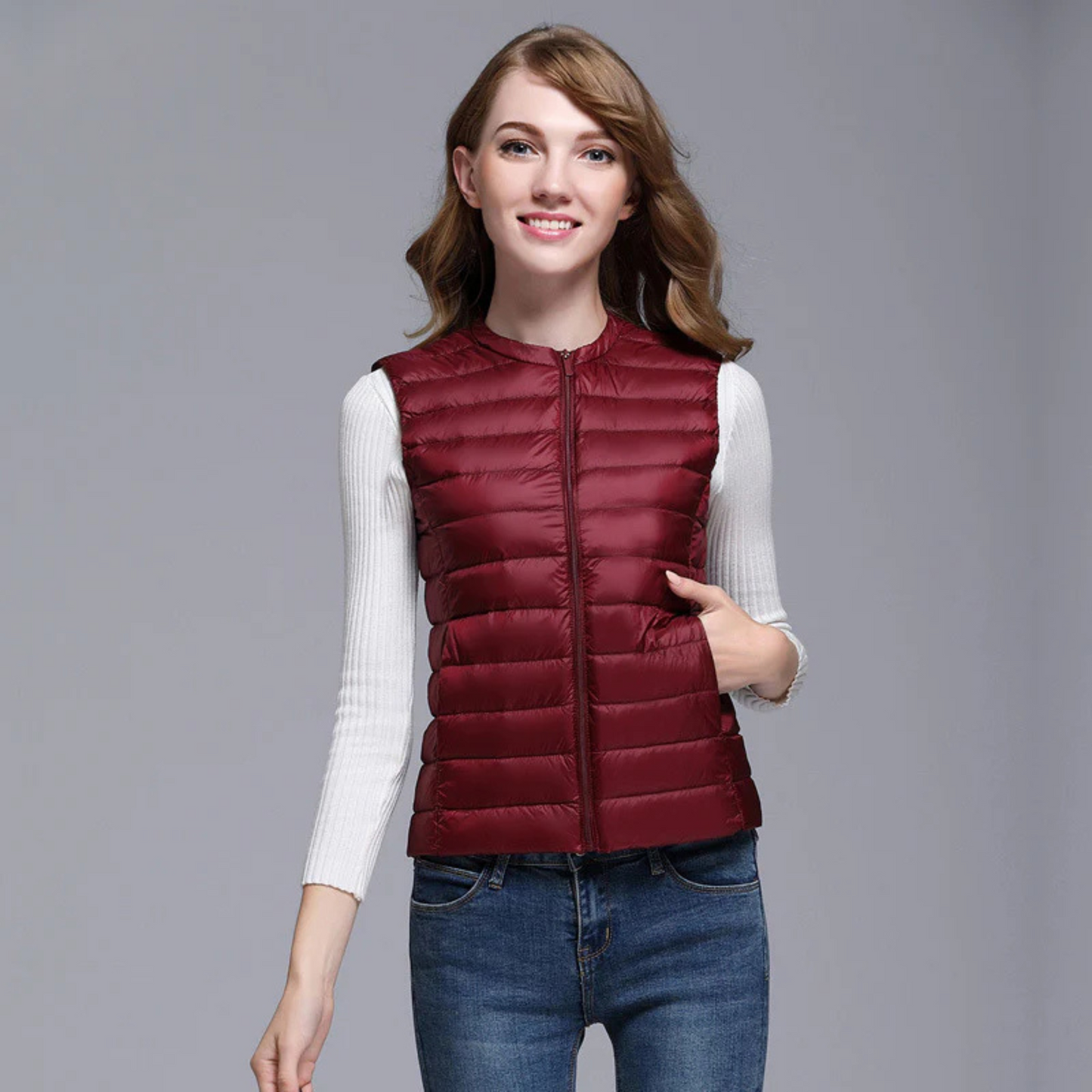 Blouson Femme Léger Été sans Manches