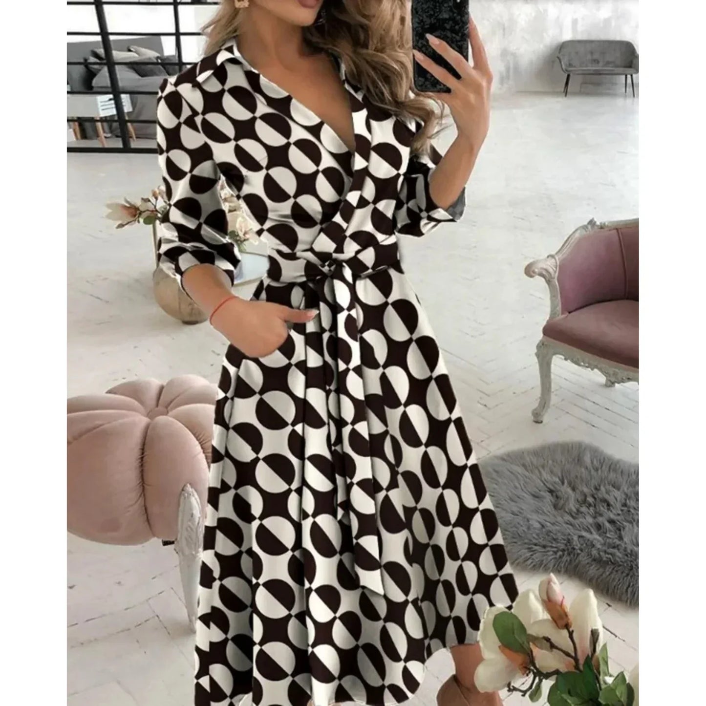Robe Féminine Chic pour Femme Taille Parfaite