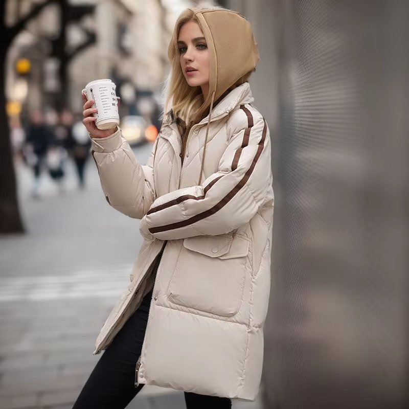 Manteau de Fourrure Élégant et Chaud