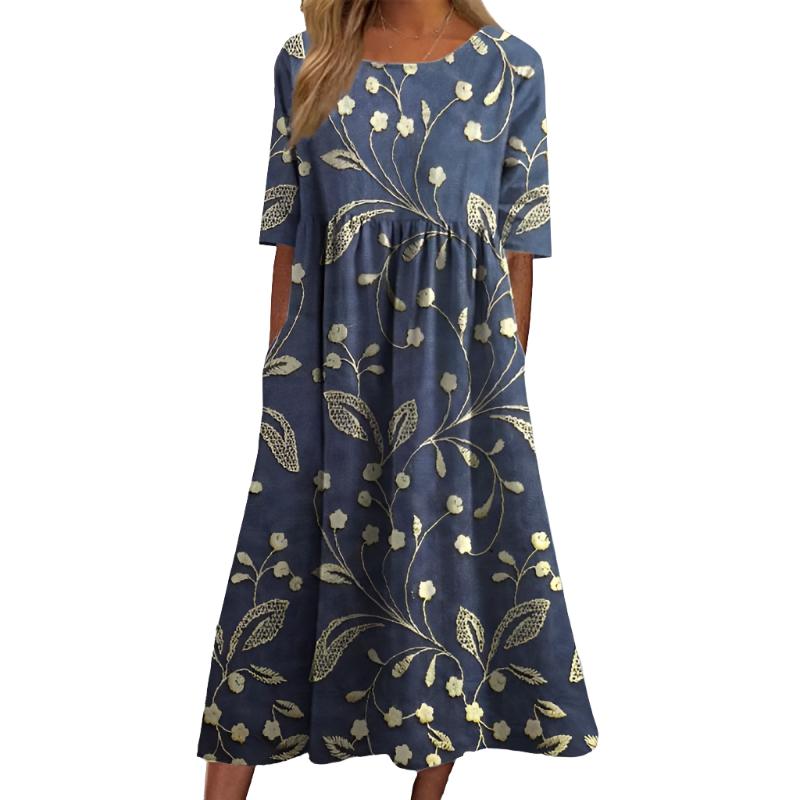Robe Été Floral Féminine et Confortable - PanierRoyale