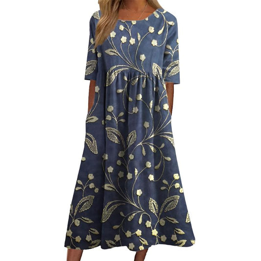 Robe Été Floral Féminine et Confortable - PanierRoyale