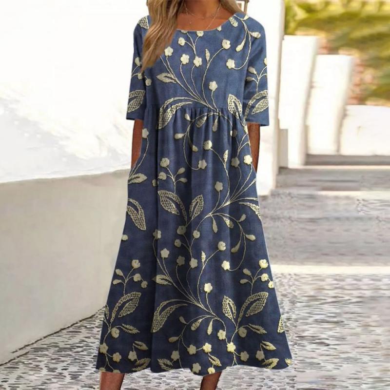 Robe Été Floral Féminine et Confortable