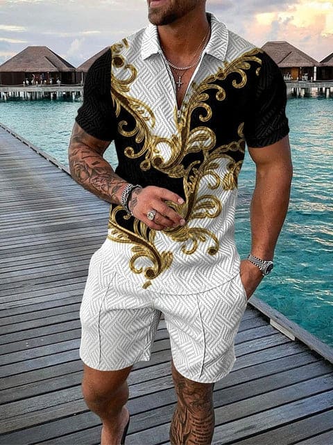 Costume Homme Décontracté imprimé couleur