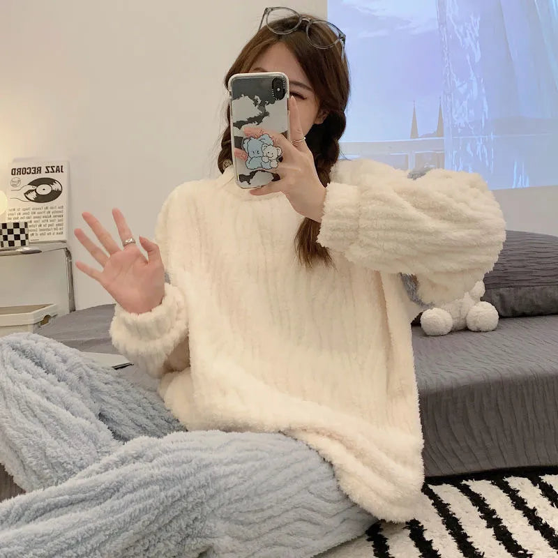 Pyjama Femme Hiver Doux et Confortable