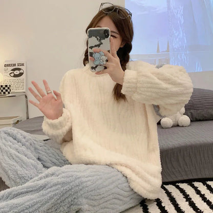 Pyjama Femme Hiver Doux et Confortable
