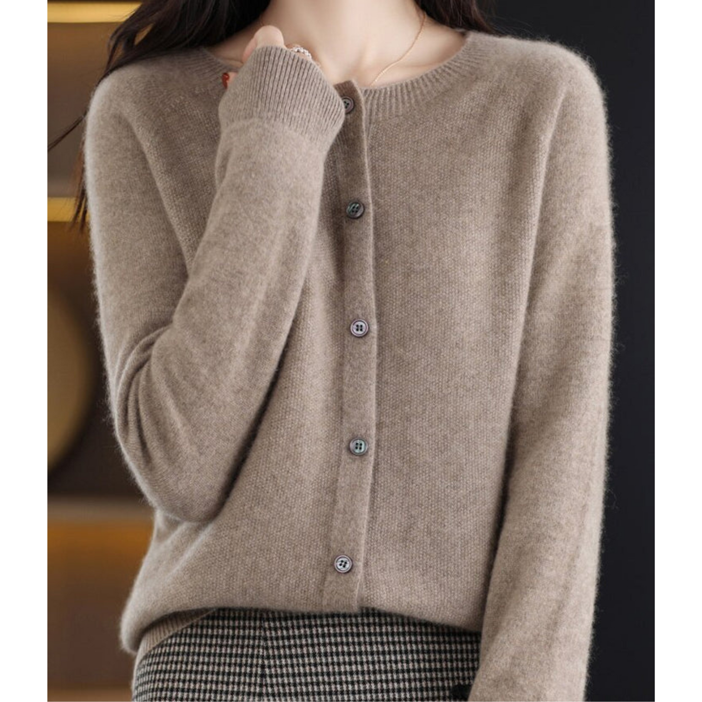 Gilet Femme en Laine Douce et Chaude pour Hiver