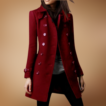 Manteau Femme Tweed Chic et Élégant Long - PanierRoyale
