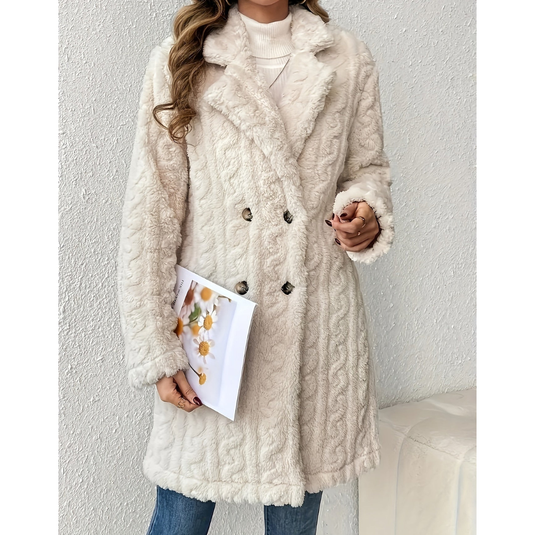 Manteau Grande Taille Féminin en Laine Chaude - PanierRoyale