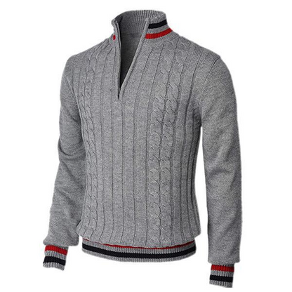 Pull Homme Élégant à Col Montant