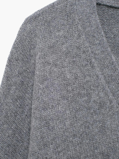 Cardigan Femme Col V Élégant
