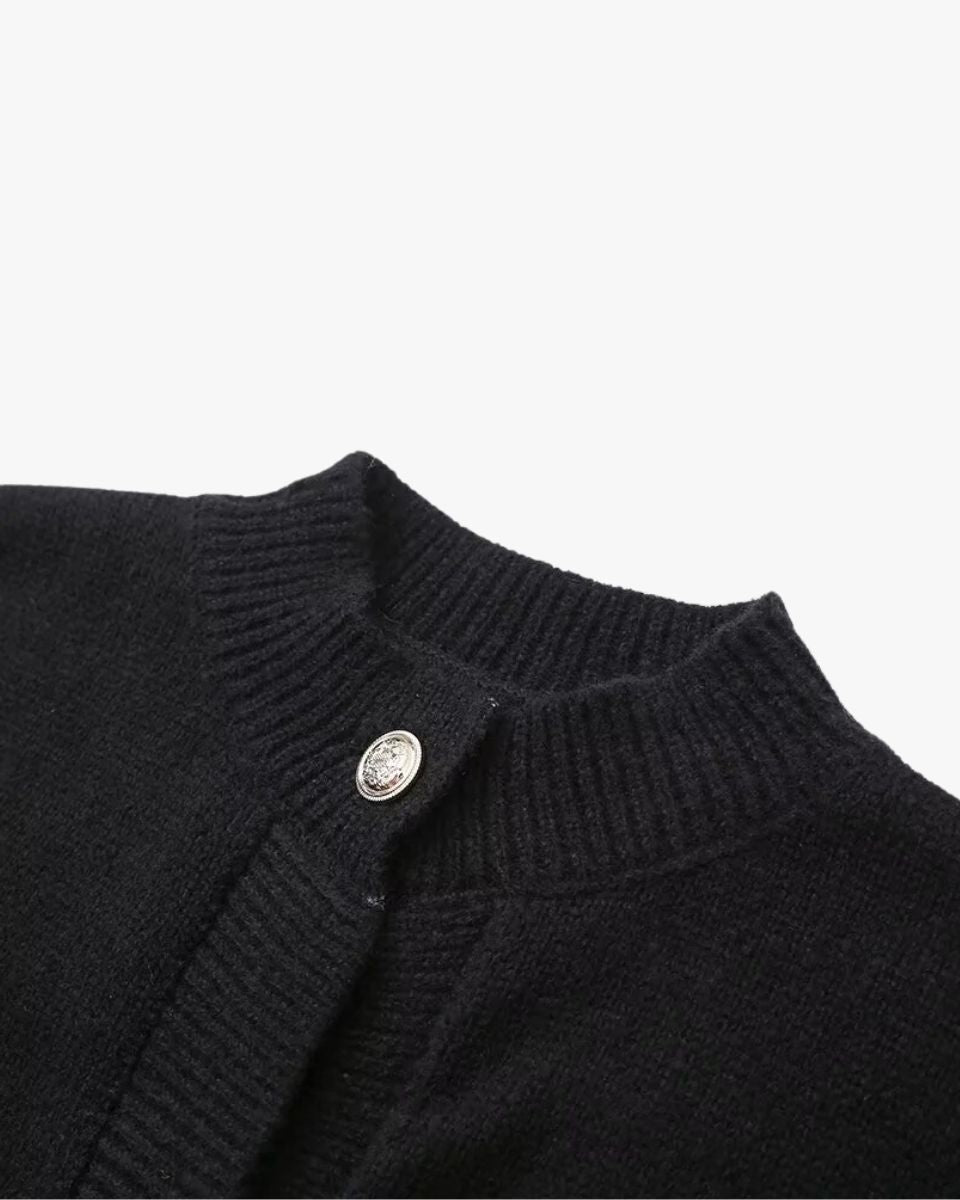 Cardigan Femme Boutons et Manches Tombantes