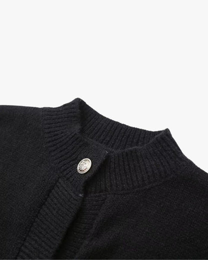 Cardigan Femme Boutons et Manches Tombantes