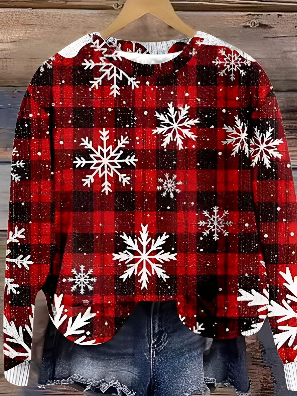 Pull Femme Hiver Doux et Confortable à Motif Animalier