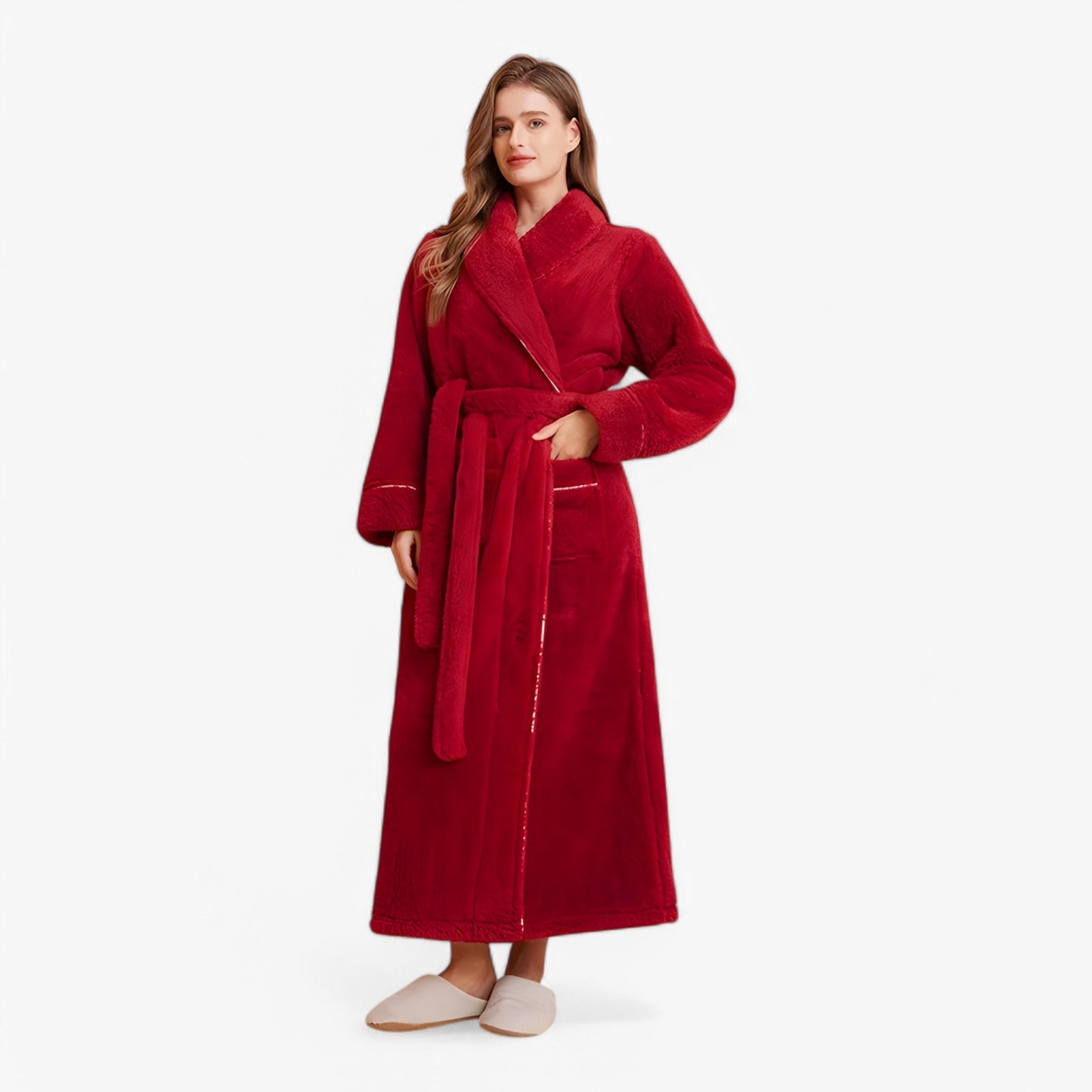 Peignoir de bain Doux et Confortable avec Ceinture Élastique - PanierRoyale