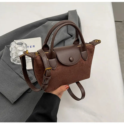 Sac à Main Femme en Simili Cuir Compact avec Sangle Réglable