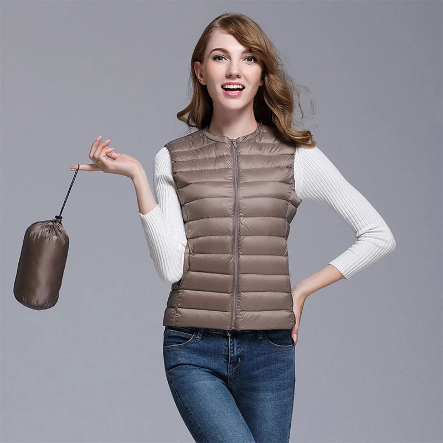 Blouson Femme Léger Été sans Manches