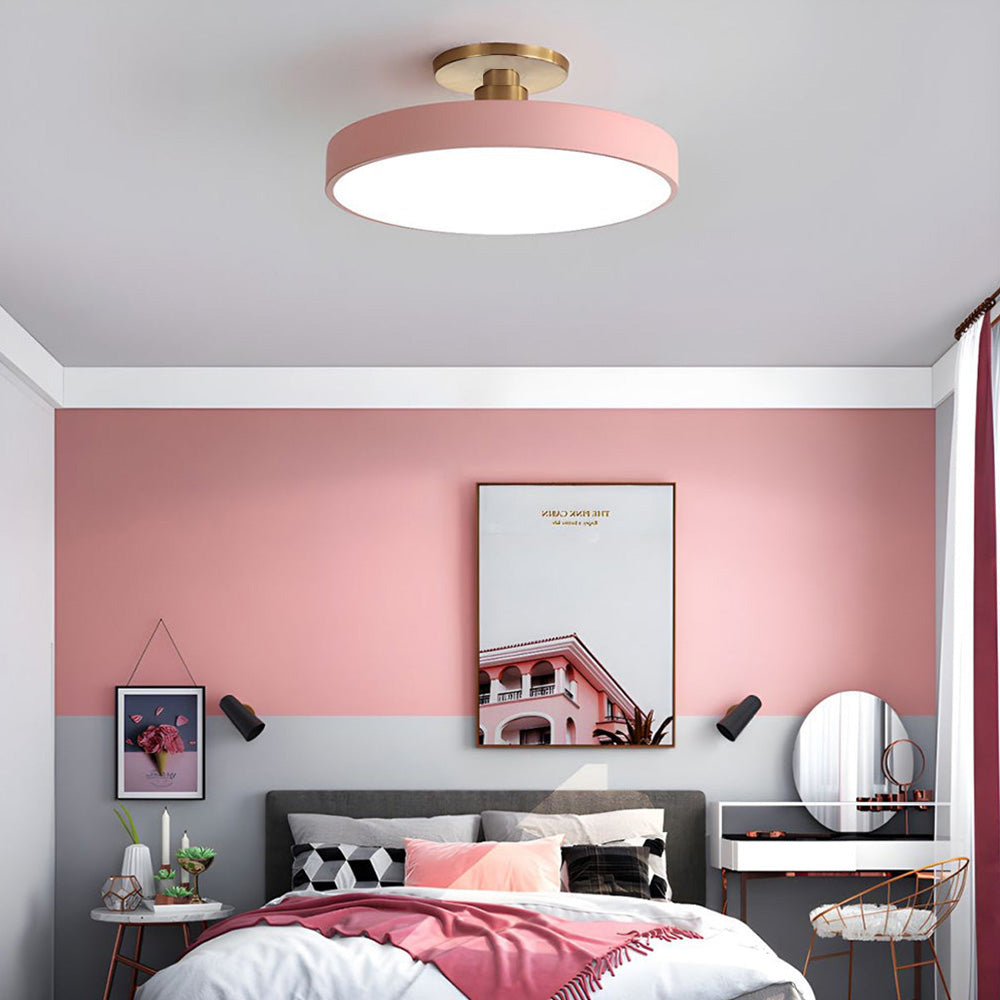 Lampe Plafond LED Or Moderne Élégante