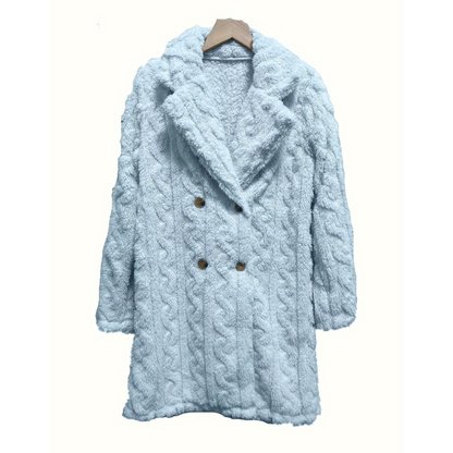 Manteau Grande Taille Féminin en Laine Chaude