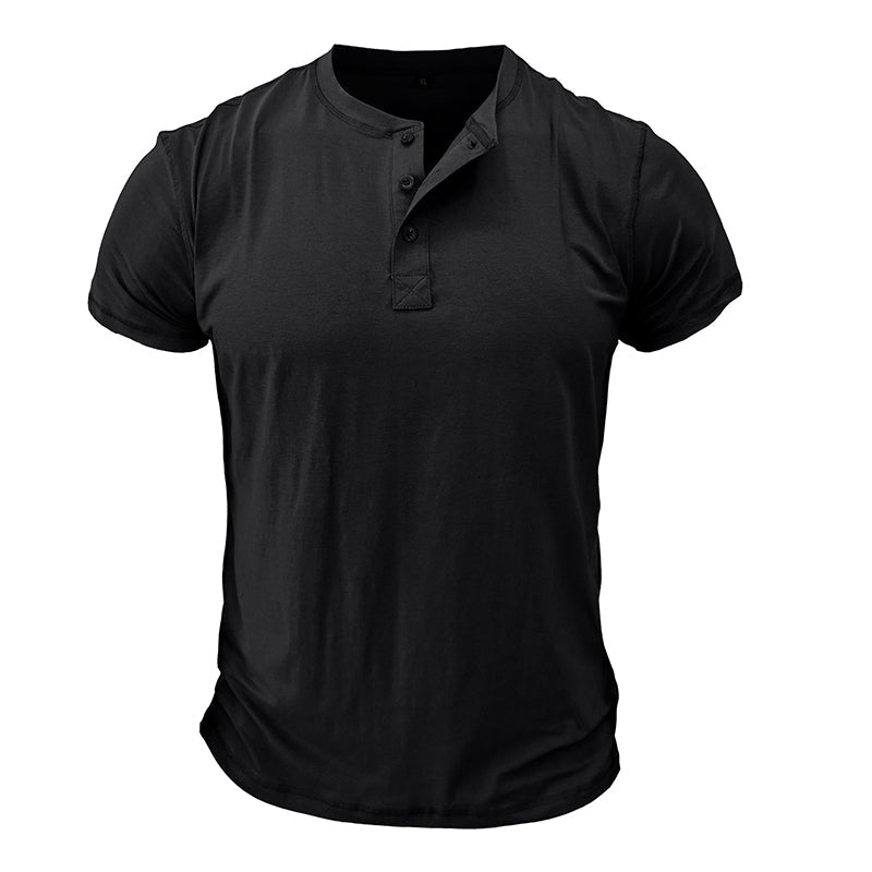 T-shirt Homme Marine Décontracté Manches Courtes