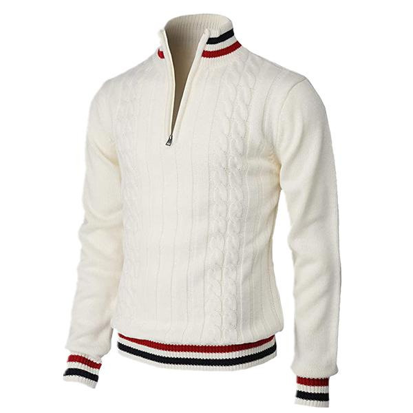 Pull Homme Élégant à Col Montant