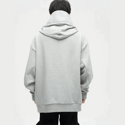 Sweat À Capuche D'hiver Surdimensionné Pour Homme | Avec Poche