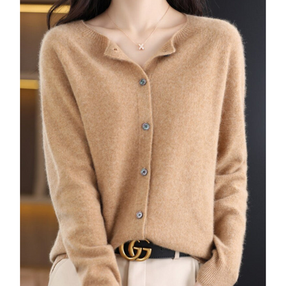Cardigan Femme Tricot Classique Boutons
