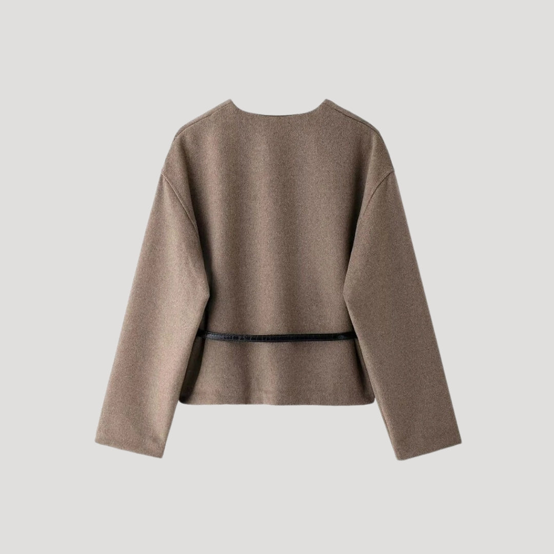 Veste Femme Printemps Légère avec Ceinture