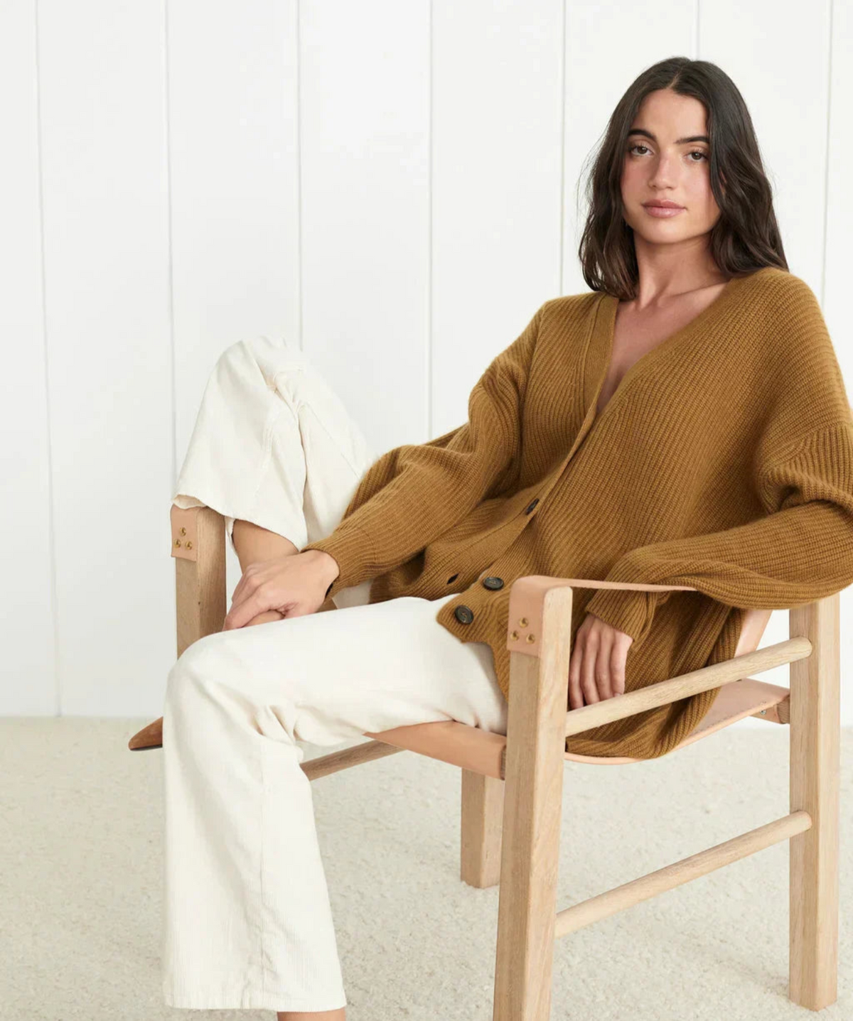 Cardigan Col V en Maille Douce - vue 8