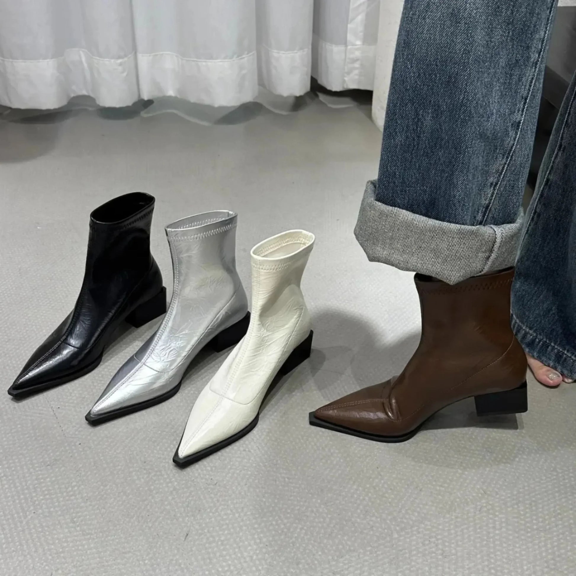 Bottines Femmes Chic à Talon Fin - PanierRoyale