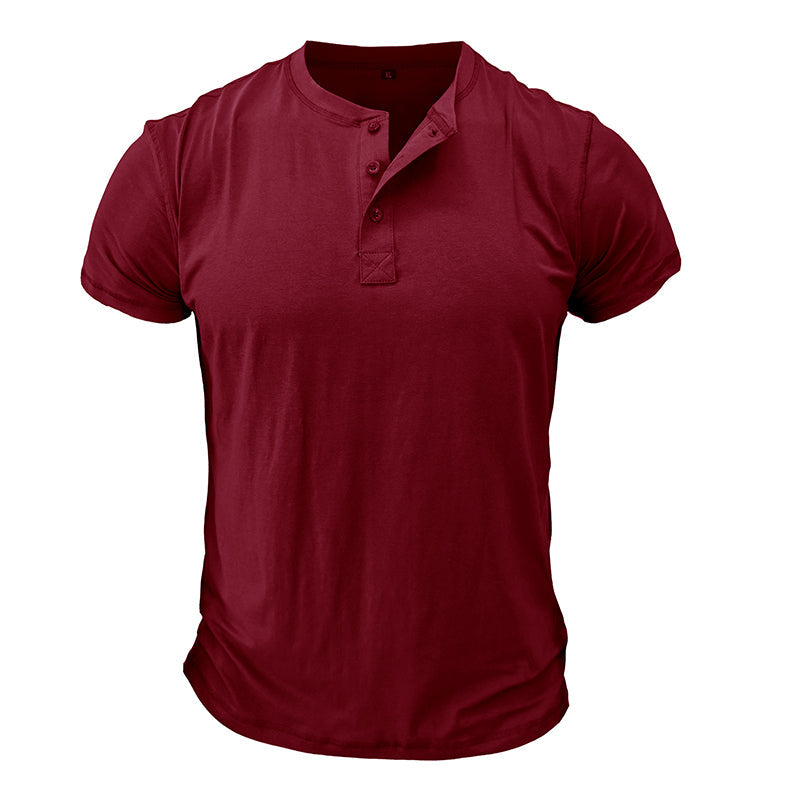 T-shirt Homme Marine Décontracté Manches Courtes