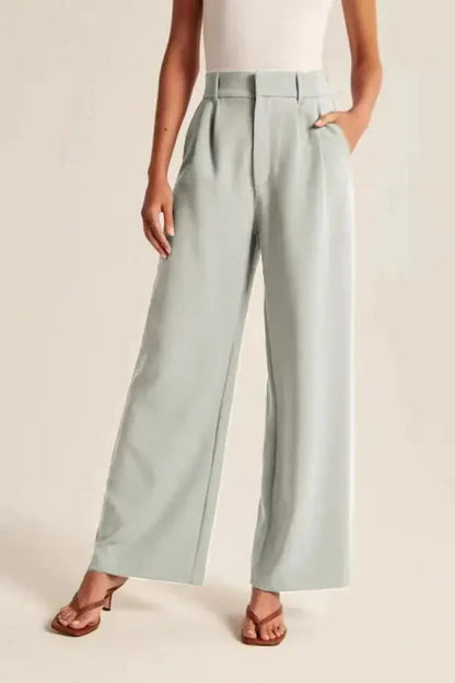 Pantalon Large Évasé Haut de Gamme Classique