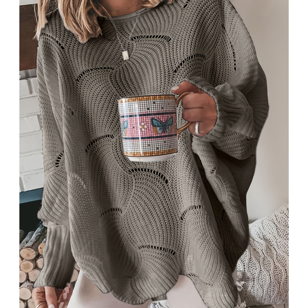 Pull Tricot Féminin Manches Longues Doux et Confortable