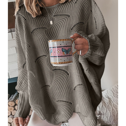 Pull Tricot Féminin Manches Longues Doux et Confortable