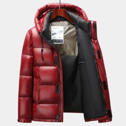 Doudoune Hiver Homme avec Capuchon et Doublure Réfléchissante