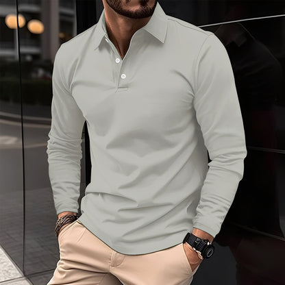 Polo Homme Classique Manches Longues pour Every Day