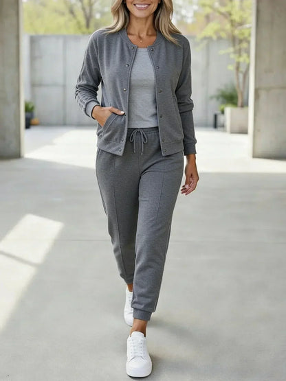 Ensemble Femme Sport Chic Confort Pantalon et Veste